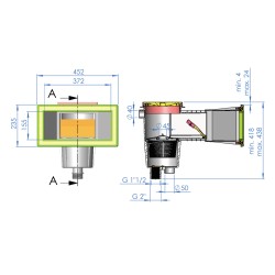 Skimmer liner μεγάλου ανοίγματος και τετράγωνο καπάκι 15lit Skimmer liner μεγάλου ανοίγματος και τετράγωνο καπάκι 15lit